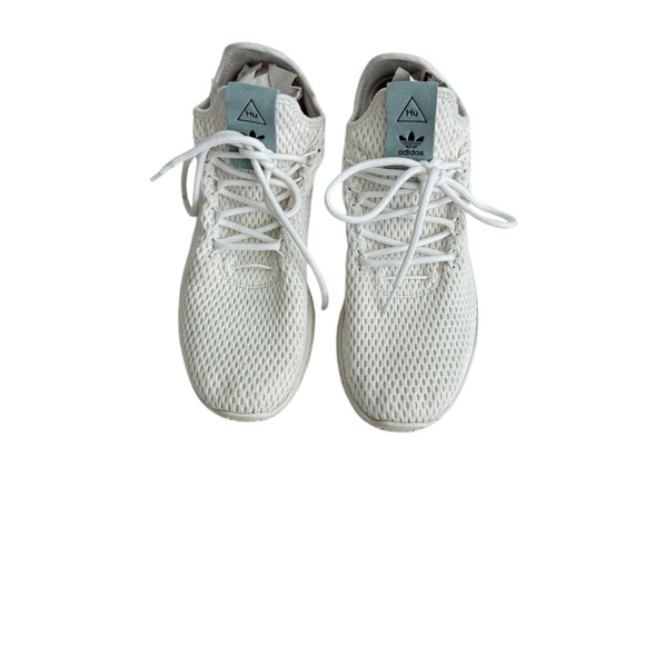 Adidas Pharrell × Tennis Hu 'Tactile Green' White Mesh Athletic Shoes 8 - Picture 8 of 8